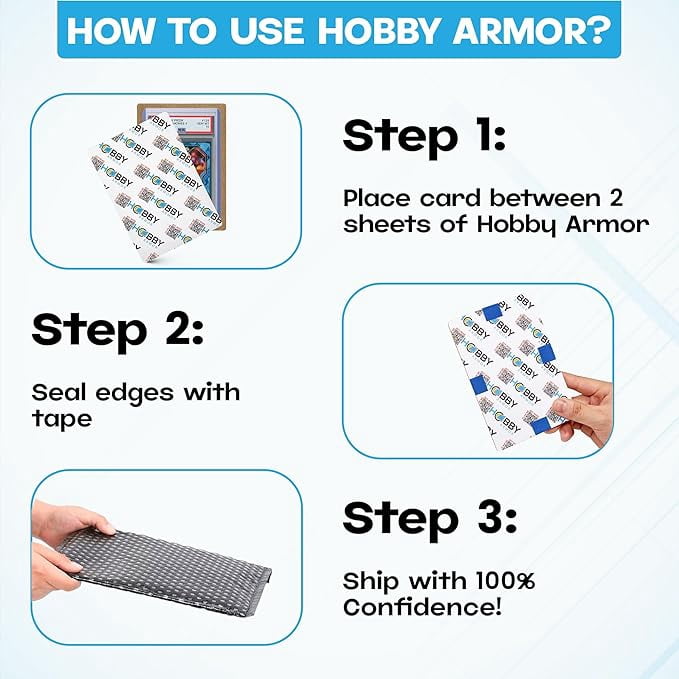 Hobby Armor Trading Baseball Card Protection Holder Sleeves 4" x 6" -  Premium Slab Cardboard Inserts Card Mailers - Walmart.com