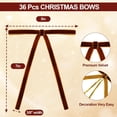 thumbnail image 2 of Pakyozj 36 Pcs Velvet Ribbon Bows for Christmas Tree – Clip-On Style, Pre-Tied Use | Perfect Xmas Ornaments for Garland, Wreath, Indoor & Outdoor Decor 5 x 7 Inches, 2 of 7
