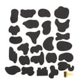 thumbnail image 3 of Ymiko Coloring Hair Stencil, Beautiful Hair Sticker, Carving 25pcs Salon For Hair Stylists, 3 of 8