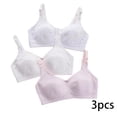 thumbnail image 2 of LYMAYTER ‌Teens Girls Adjustable Strap Bra 9-13 Wirefree Light Support Bra Comfort Thin Everyday Bra M-2XL, 2 of 8