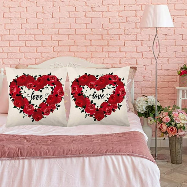 Walmart valentine cheap pillows
