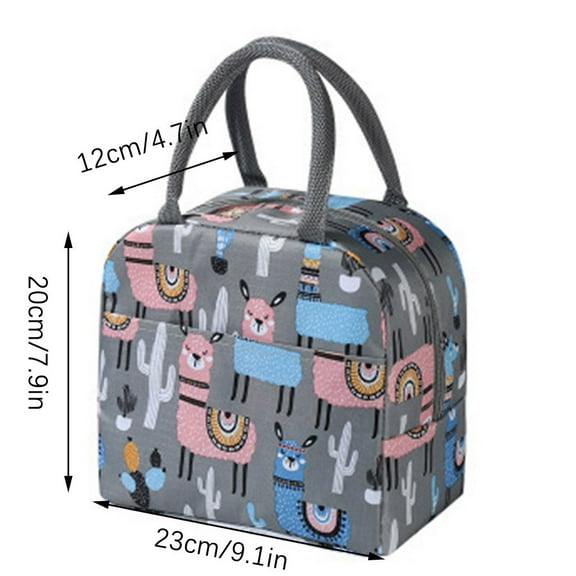 HHGBAD Insulated Picnic Carry Case, Thermal Lunch Bag, Portable Bento Bag, Compact Food Container, Perfect for Work, Picnics and Travel, Fits Lunch Box and Snacks