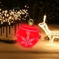 thumbnail image 5 of Fwttom 23.6 inch Giant Inflatable Christmas Balls with Light - Inflatable Christmas Decorations Outdoor Xmas Blow Ups Ornaments for Xmas Holiday Yard Lawn Porch Decor (with Remote Controller), 5 of 9