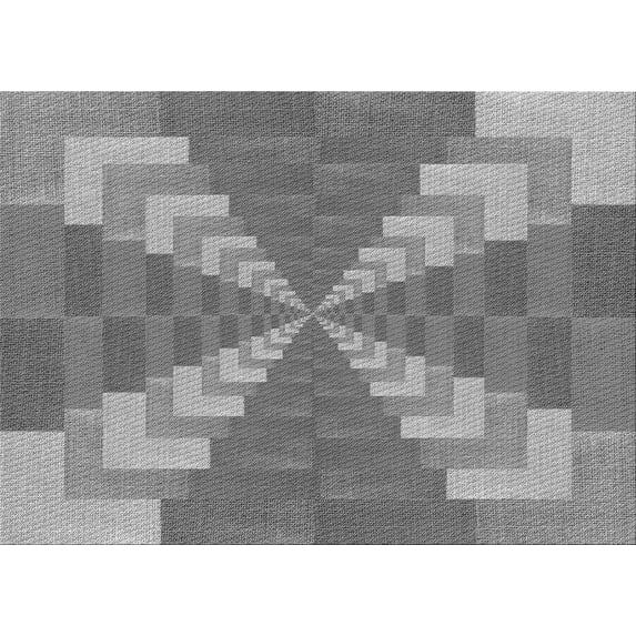 Ahgly Company Machine Washable Indoor Rectangle Transitional Ash Gray Area Rugs, 2' x 5'