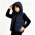 thumbnail image 4 of yillto Boys Puffer Vest Jacket Kids' Outerwear Sleeveless Jackets Thick Warm Fall Winter Coats with Pockets, 4 of 7