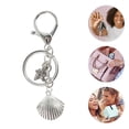 thumbnail image 3 of Unique Bargains 1 Pc Fashion Shell Starfish Conch Handbag Charm Bag Accessories Silver Tone, 3 of 5