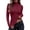 #296-Red, variant on Mineart Soft Stretchy Base Layer Top Wide Neck Long Sleeve Warm Bottom Shirt Underwear for All Season Inner Wear
