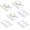 6, variant on Plastic Bar Soap Holder Soap Saver Tray Bar Dish Self Draining Dishes for Sponge Dryer Bathroom Toilet Shower Kitchen Restaurant Counter(Clear,6 Pieces)