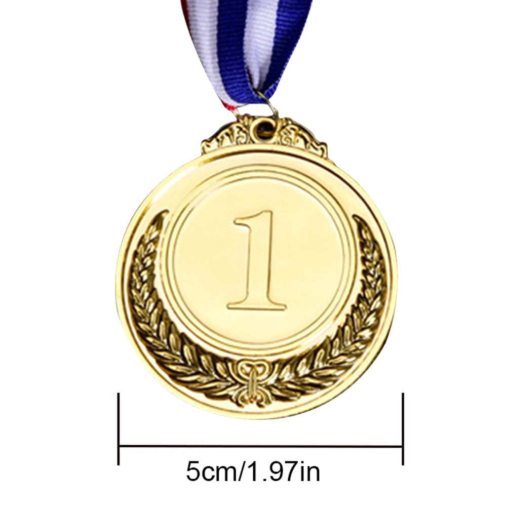 Yibooy 30pcs 2inch Gold Silver Bronze Award Medal with Neck Ribbon Winner Medal(Wheat)