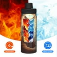 thumbnail image 5 of Picia Mystic Fox With Halo Pattern Water Bottle 18 oz Stainless Steel Insulated Bottles With Handle Leak Proof Gym Sport Water Jug BPA-free insulated kettle For Men Women Adults, 5 of 7
