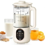 Luxmo 50oz Automatic Nut Milk Maker, Homemade Hot Soy Milk Almond Cow Maker Machine, 10-in-1 Plant-Based & Dairy-Free Beverage Oat Milk Maker with Delay Start, Keep Warm, Boil Water(1500ML)