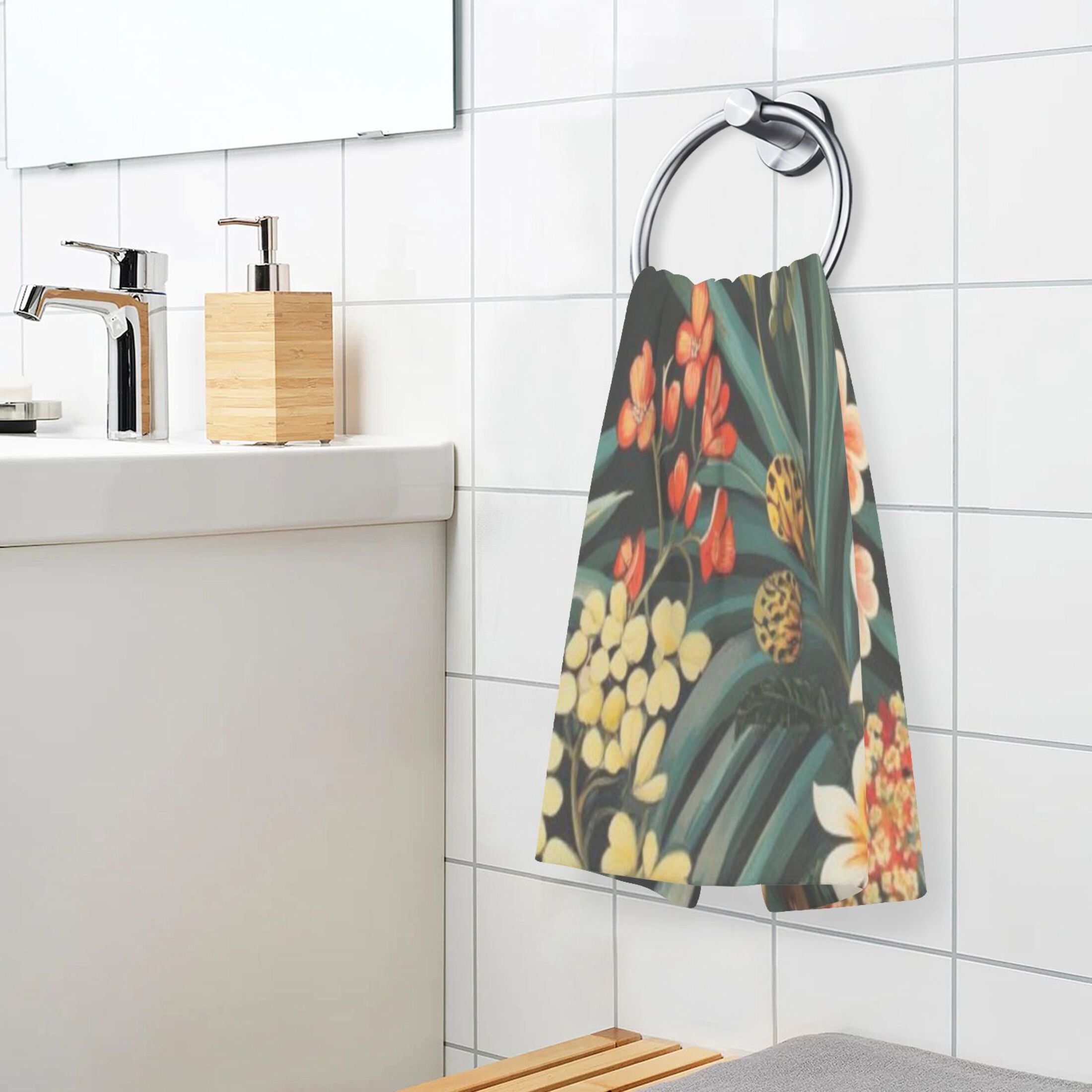 Cotton Towel Two-Piece 16x28 Inch One Sizex2 Face Towel Set Towel Set Cotton Hand Bath Towel Bathroom Beach White Narcissus