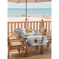 thumbnail image 2 of Outdoor Table Cloth with Umbrella Hole and Zipper, Farmhouse Waterproof Rectangle Tablecloth 60"x102", Retro Country Star Berry Vintage Wood Grain Washable Table Cover for Outside Party Patio Picnic, 2 of 7