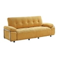 thumbnail image 2 of Leumius 89" Chenille Sofa Couch with Extra Deep Seats,Comfy 3 Seater Sofa Upholstered Couch for Living Room,Yellow, 2 of 8