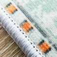 thumbnail image 5 of Estate Transitional 7.5' x 10' Gray and Teal Polyester Indoor Area Rug, 5 of 7