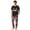 8# Men, variant on Short Sleeve Family Matching Pajamas Halloween Scary Face Top Vintage Halloween Symbol Pattern Long Pants