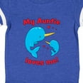 thumbnail image 4 of Inktastic My Auntie Loves Me Narwhal Family Boys or Girls Baby Bodysuit, 4 of 5