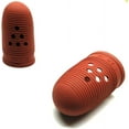 Red Finger Cots Natural Rubber Size 14 Breathable Finger Covers for