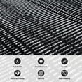 thumbnail image 5 of World Rug Gallery Contemporary Minimalistic Stripe LInes Area Rug - BLACK 5' X 7', 5 of 8