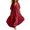 Brick Red, variant on Women‘s Summer Solid Color V Neck Beach Dress – Loose Fit Flowy Maxi with Lightweight Breathable Fabric for Resort Vacation Brick RedL XL
