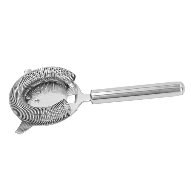 Drink Strainer, Tight Coiled Springs Fine Filter Reduce Hand Pressure Stainless Steel Cocktail Strainer For Mixed Fruit