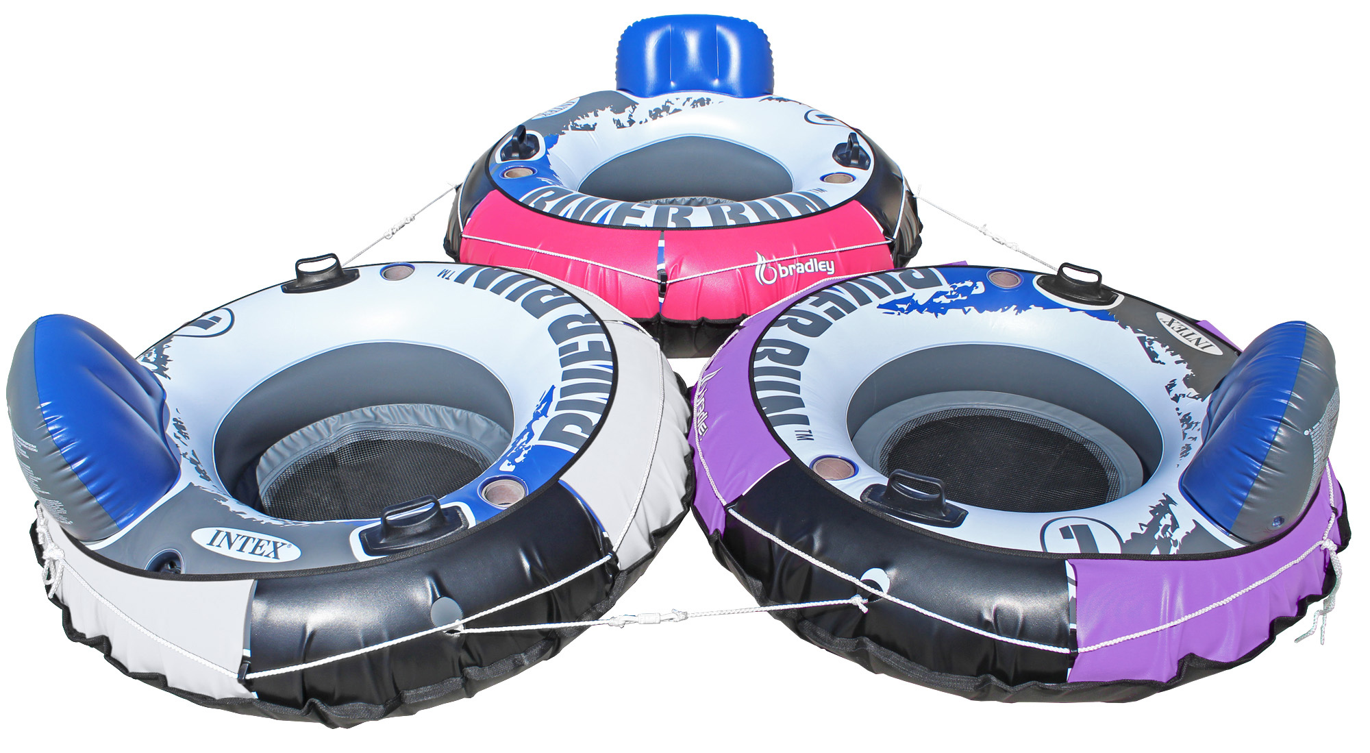 Bradley Pack of three river run tube cover; compatible with Intex