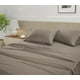 thumbnail image 5 of Casa Platino Sábanas Individual de Algodón – Sábanas de 450 Hilos de Largo 100% Algodón, Acabado Satinado, Comodidad y Duraderas para la Ropa de Cama Diaria, – Color Topo, 5 of 6