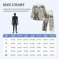 thumbnail image 4 of Picia retro tractor Pattern Men’s Long-Sleeve Sleepwear Set - Soft 2-Piece Loungewear with Pockets, Comfy PJs for Relaxing Nights-XX-Large, 4 of 7