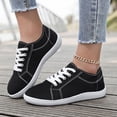thumbnail image 2 of Unisex Canvas Sneakers Low Top Lace up Non Slip Work Shoes Lightweight Casual Tennis Comfortable Classic Footwear OTHER Size 10.5, 2 of 6