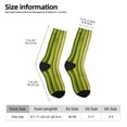 thumbnail image 2 of KLL Green Bamboo Fence Print Cool Socks Men's Women's Crew Socks Funny Crazy Novelty Stockings, 2 of 6