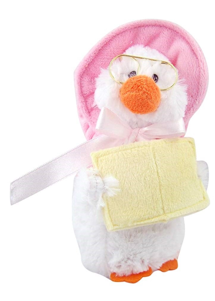 cuddle barn mother goose pink