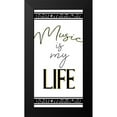 thumbnail image 2 of Bailey, Ann 11x18 Black Modern Framed Museum Art Print Titled - Music is My Life 1, 2 of 5