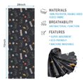 thumbnail image 2 of Black Controllers Games Icons Black Pattern Hot Yoga Mat Towel Non Slip for Hot Yoga - Quick-Drying Yoga Mat Cover with 4 Corner Pockets with Travel Bag - Hot Yoga Towel Non Slip 74"x26", 2 of 6