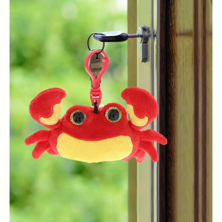 Pom Pom Keychain Cute Animal Crab Plush Ornament Creative Keychain