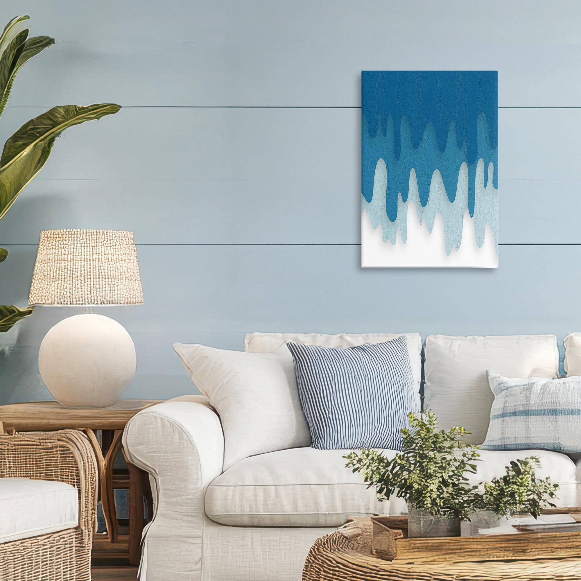 Stupell Industries Water Wave Fluid Contour Canvas Wall Art, design by Martina Pavlova