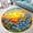 Flower2, variant on Round Rug, Alien Soft Washable Carpet, Non-Slip Floor Mat for Living Room Bedroom Home Decor 71 Inch