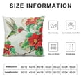 thumbnail image 5 of Leisuo Decorative Throw Pillow Covers Accent Red Flower Cushion Covers Pillowcases for Couch Bed Living Room Home White, 5 of 5