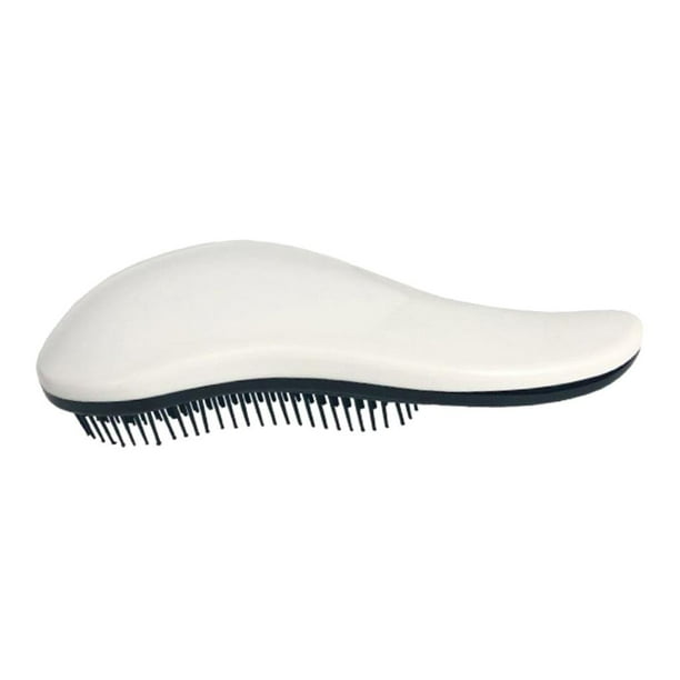 Cepillo para el cabello, peine para enredos, con cabeza de cerilla, fácil de peinar sin dañar el cuero cabelludo , Blanco
