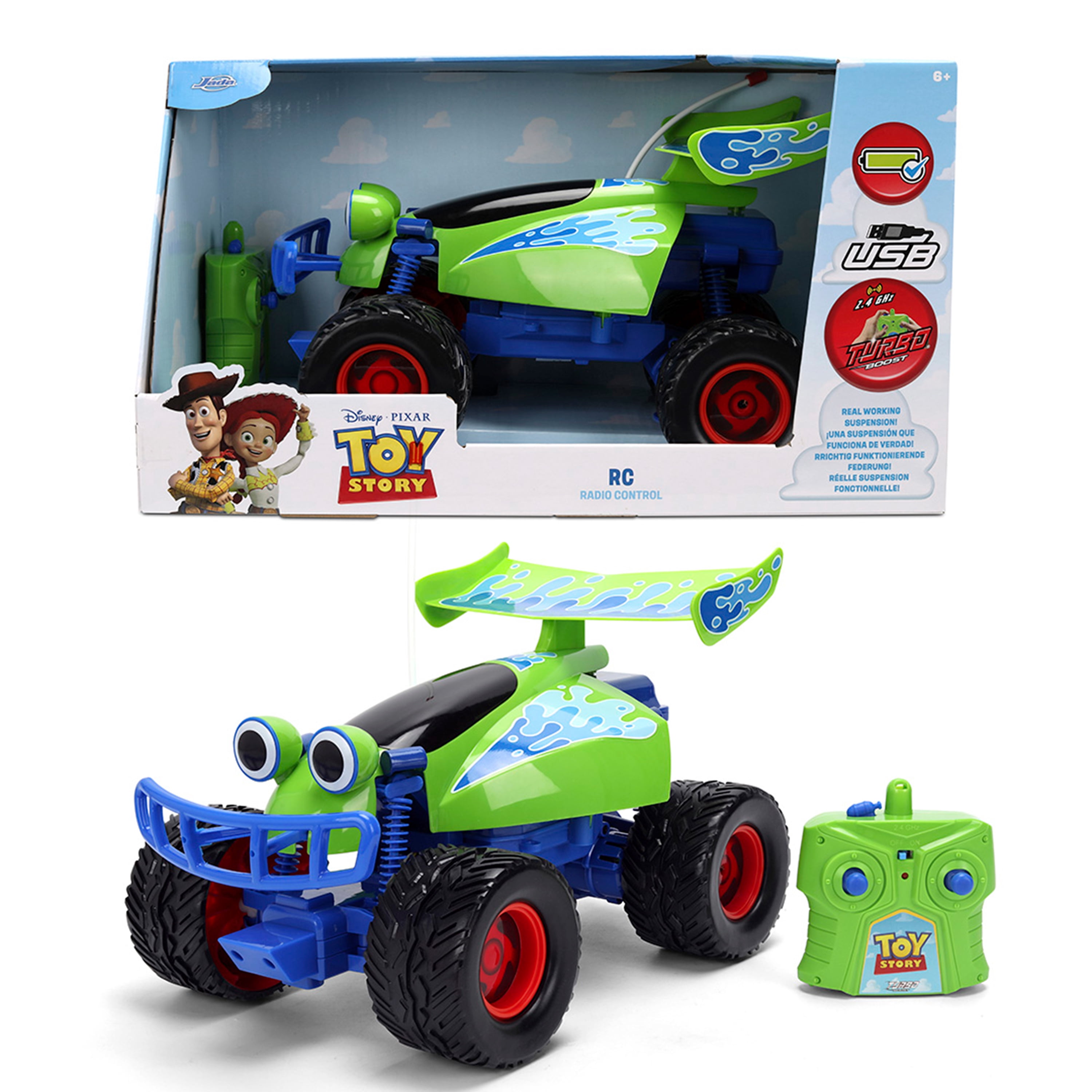 Toy Story Turbo Buggy RC Buzz Lightyear, 1:24 Scale, 2.4GHz