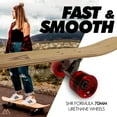 thumbnail image 5 of Magneto 44 inch Kicktail Cruiser Longboard Skateboard | Bamboo and Hard Maple Deck | Made for Adults, Teens, and Kids (Red), 5 of 6