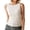 White, variant on Going Out Tops for Women Womens Solid Color Round Neck Sleeveless Ribbed T Shirt Basic Layering Top 3xl Top Bike Tops for Women Sports Top Women Lace Tops Long Top Women