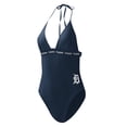 thumbnail image 2 of Women's G-III 4Her by Carl Banks Navy Detroit Tigers Full Count One-Piece Swimsuit, 2 of 3
