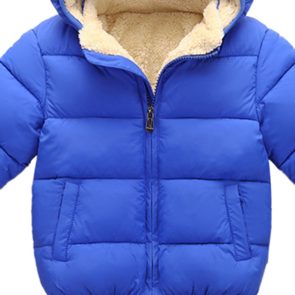 Gyratedream 2-6T Toddler Kids Little Boy Girl Winter Down Coat Fleece Lined Hooded Jacket