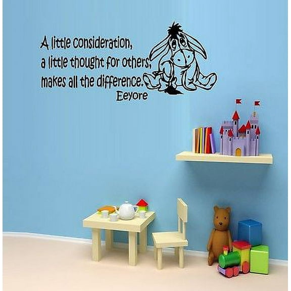 A Little Consideration : Popular Character ~ Eeyore: Wall Decal 13" x 28"