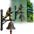 thumbnail image 1 of Sonnette Murale de Borne d'Incendie pour Pompier 9,8 Po, Sonnette Commémorative avec Forte Alarme, Montage Mural en Métal et Résine pour Déco de Patio et de Véranda (Kaki), 1 of 5
