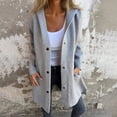 thumbnail image 2 of Trench-Coat pour Femmes Élégant Chaud Transition Manches Longues Col à Revers pour Automne Hiver Saison, 2 of 8