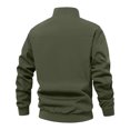 thumbnail image 6 of MYAOYI Mens Everyday Full Zip Jacket Mock Neck Ribbed Trim Outdoor Top, 6 of 6