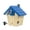 Royal Blue, variant on Kingsyard Blue Bird House with Prdator Guard, Bluebird Wren Chickadee Viewing House, Royal Blue