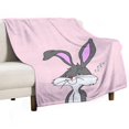 thumbnail image 2 of Manta de Bugs Bunny, súper suave, acogedora y cálida manta de felpa para niños y niñas, mantas de franela ligeras y difusas para sofá, cama, viajes, camping, regalos de 50 x 40 pulgadas, 2 of 8