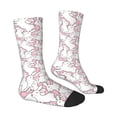 thumbnail image 4 of Yiaed Playing Rabbit Print Great elasticity Crew Socks Sports socks for Men and Women, 4 of 5